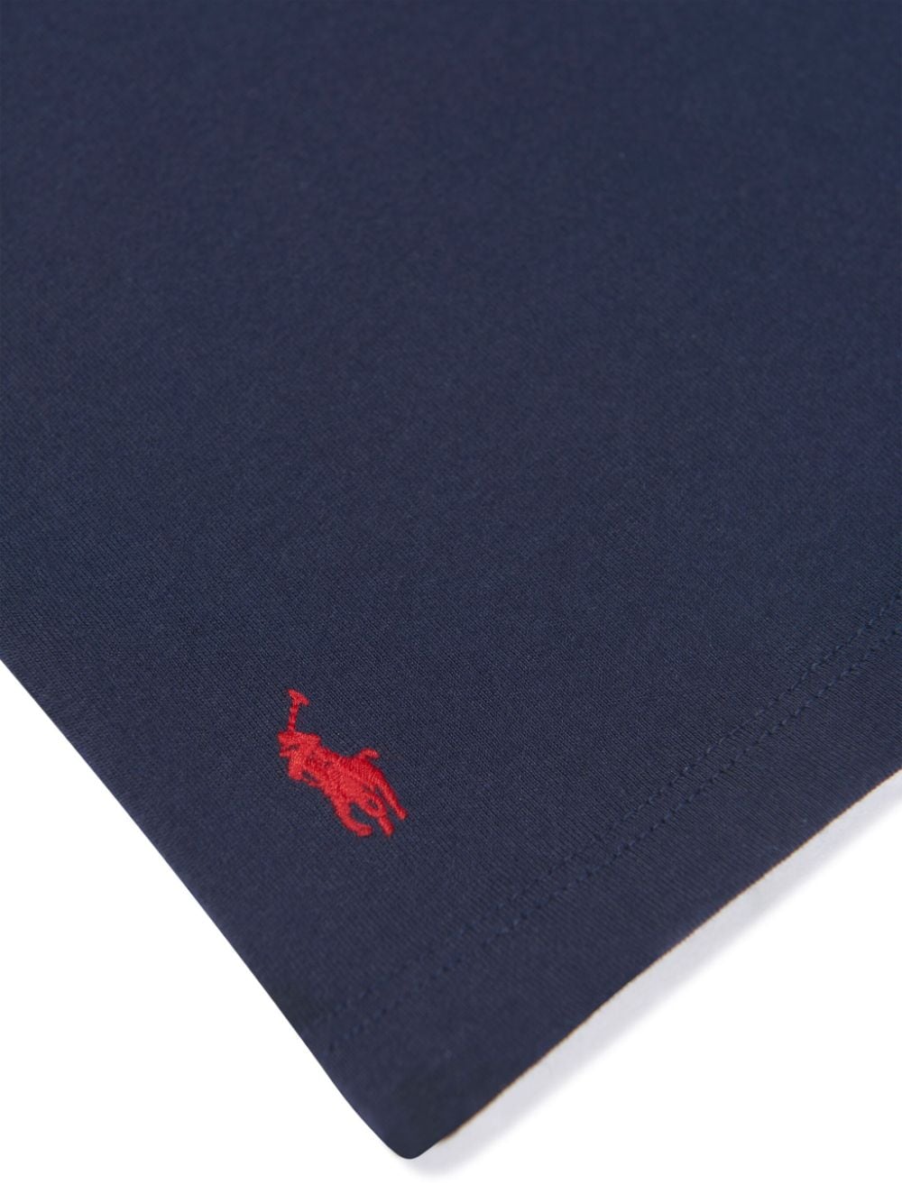 Shop Ralph Lauren Logo-patch Cotton T-shirt In 007 Navy