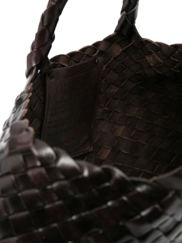 DRAGON DIFFUSION Small Santa Croce Tote Bag | Brown