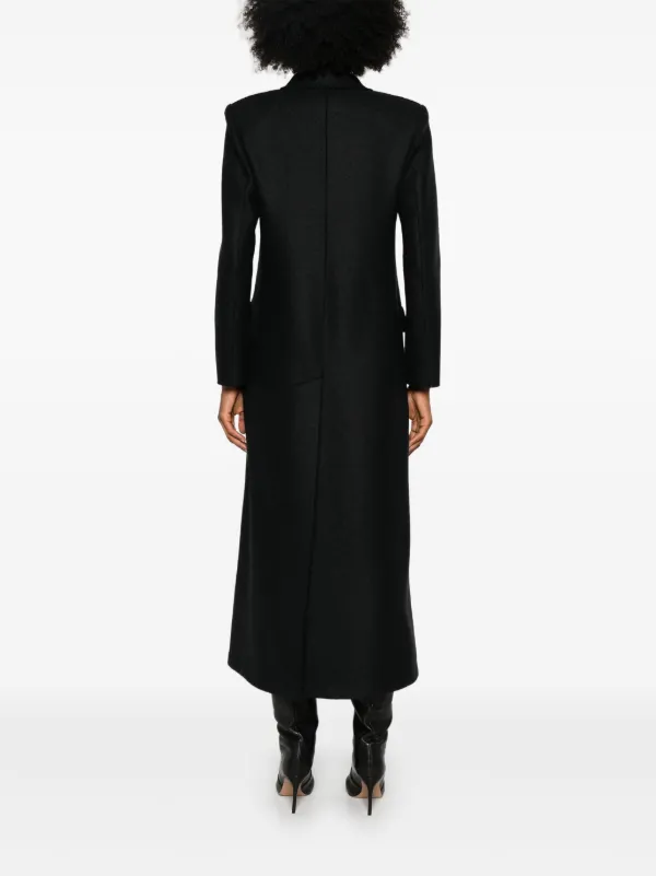 Harris Wharf London Wool double-breasted Coat | Black | FARFETCH