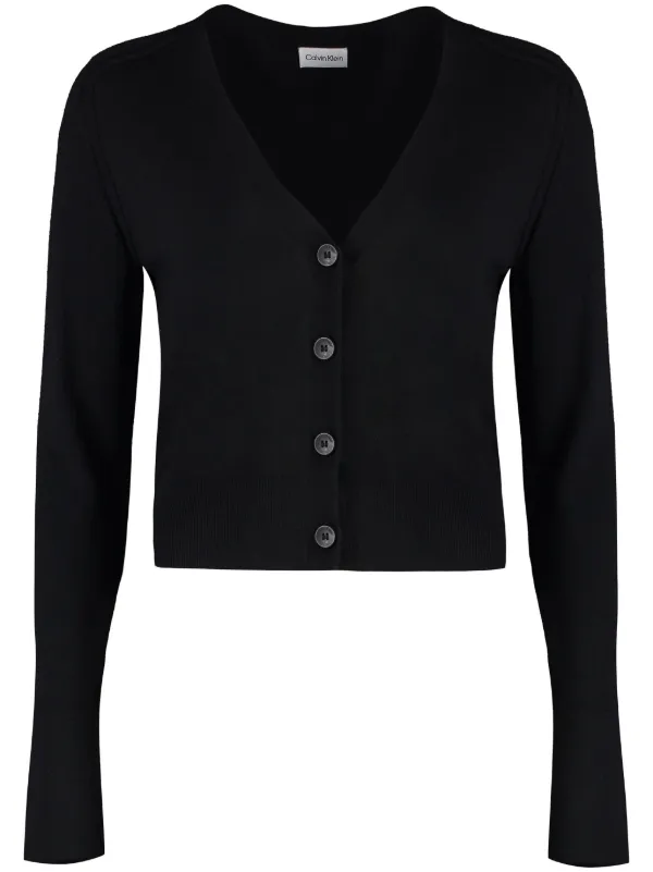 Calvin Klein Wool Cardigan Black FARFETCH AO