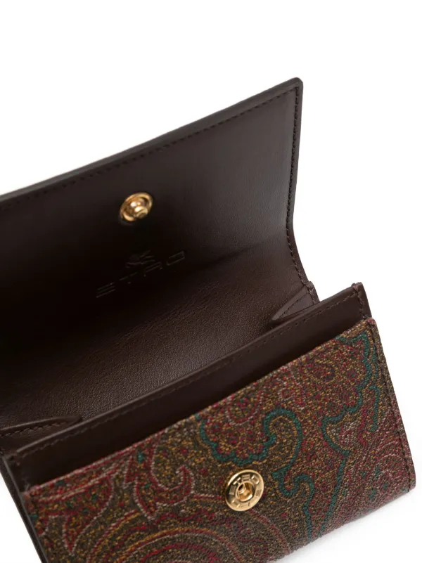 ETRO Pegaso-motif Paisley Wallet | Brown | FARFETCH PH