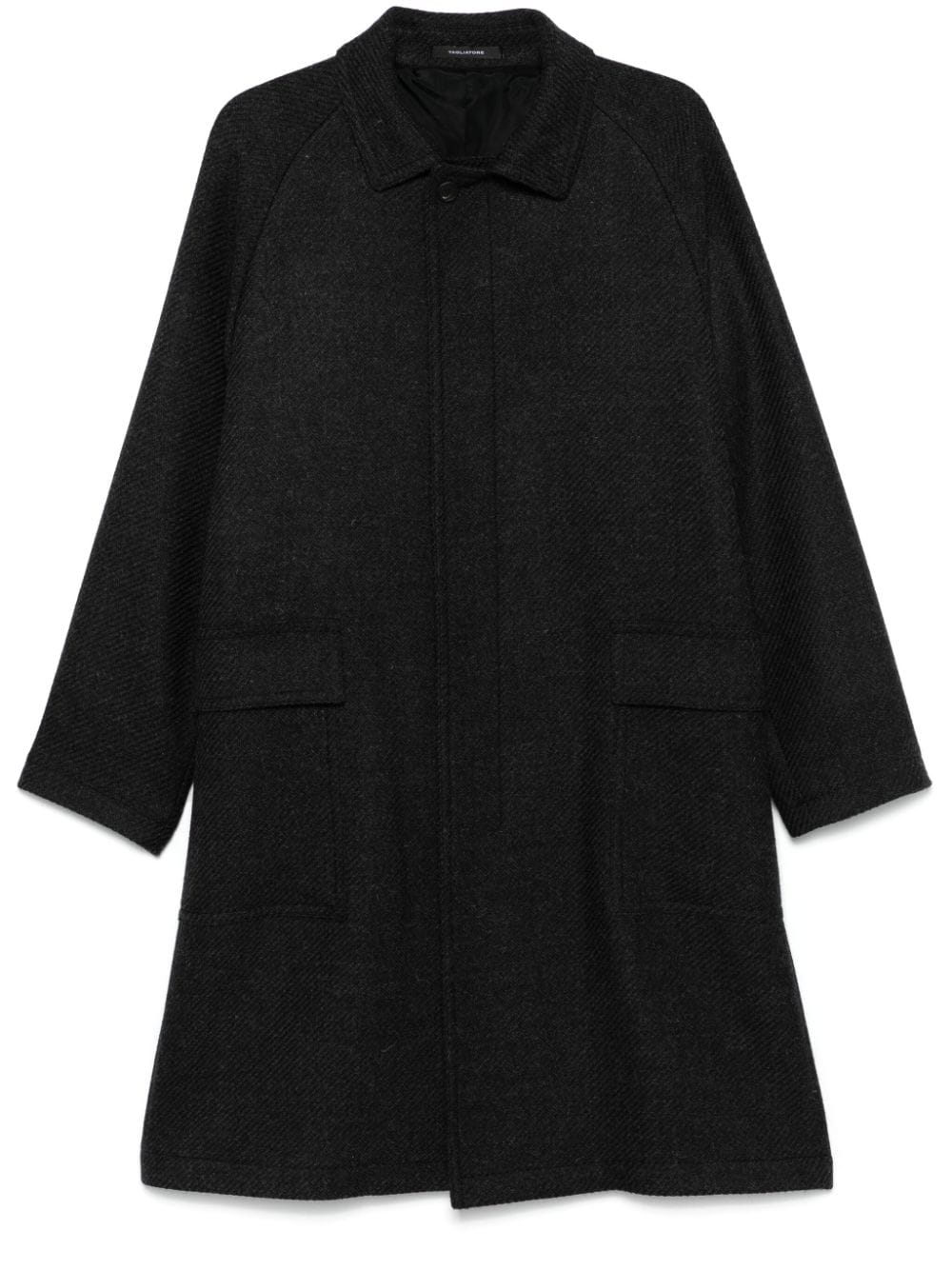 Shop Tagliatore Virgin Wool Coat In Grey