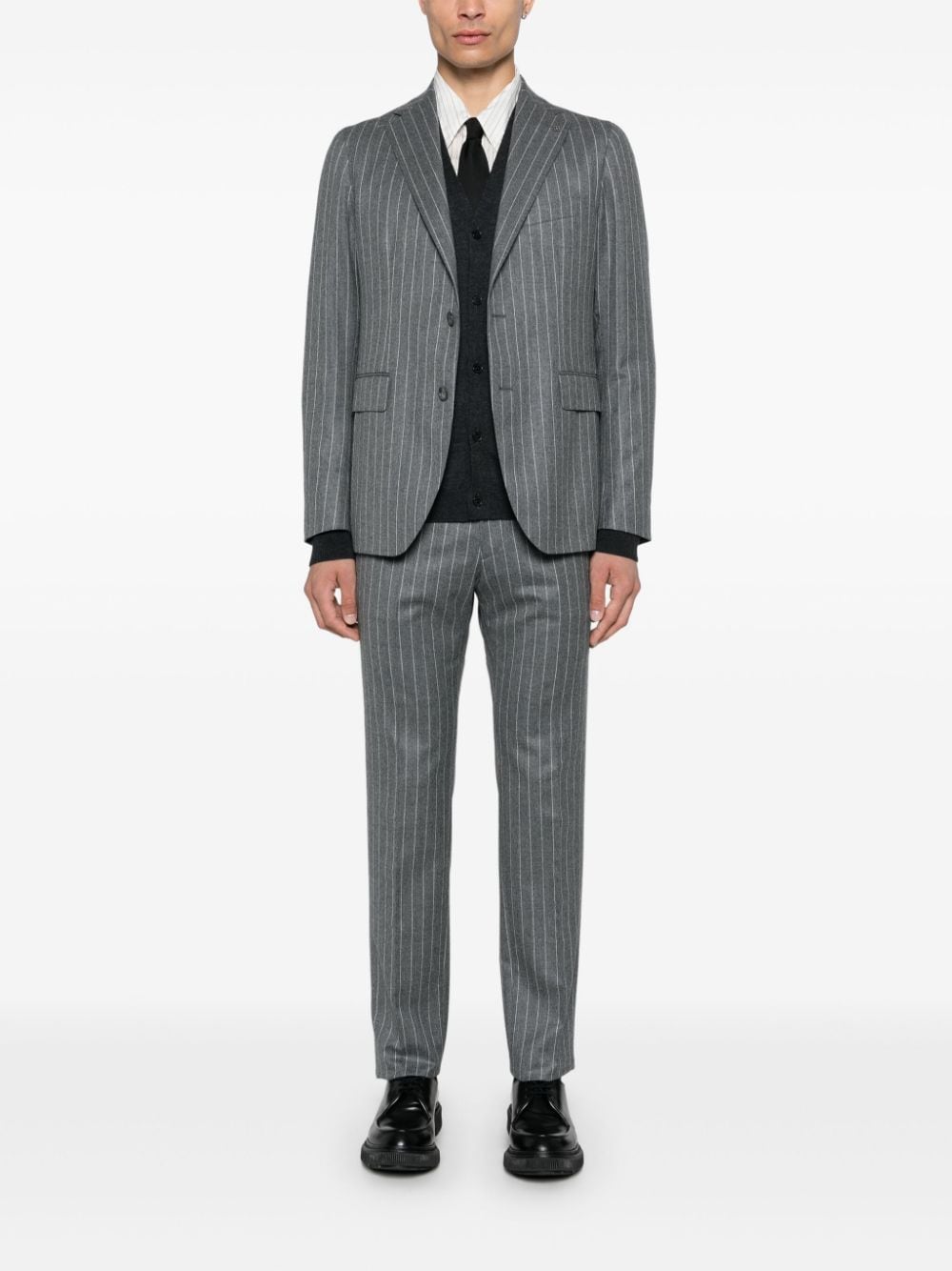 Tagliatore stripe-pattern suit - Grijs