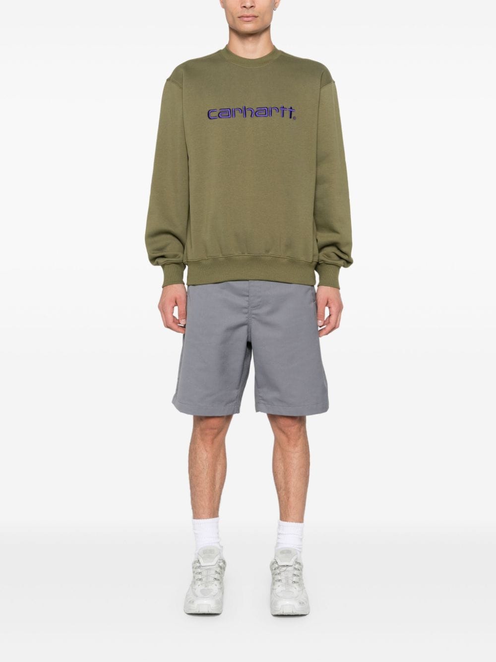 Carhartt WIP Sweater met geborduurd logo - Groen