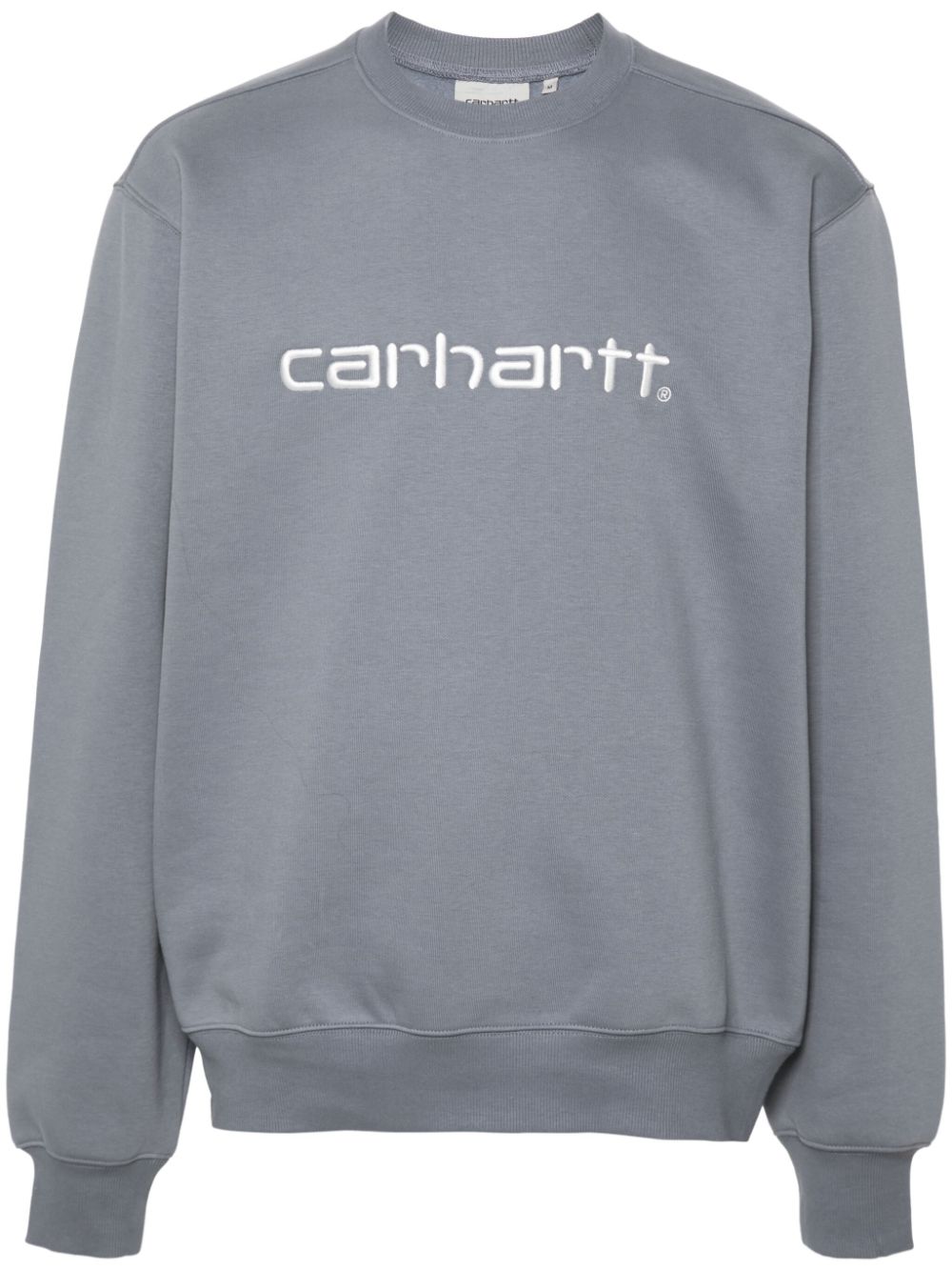 embroidered-logo sweatshirt