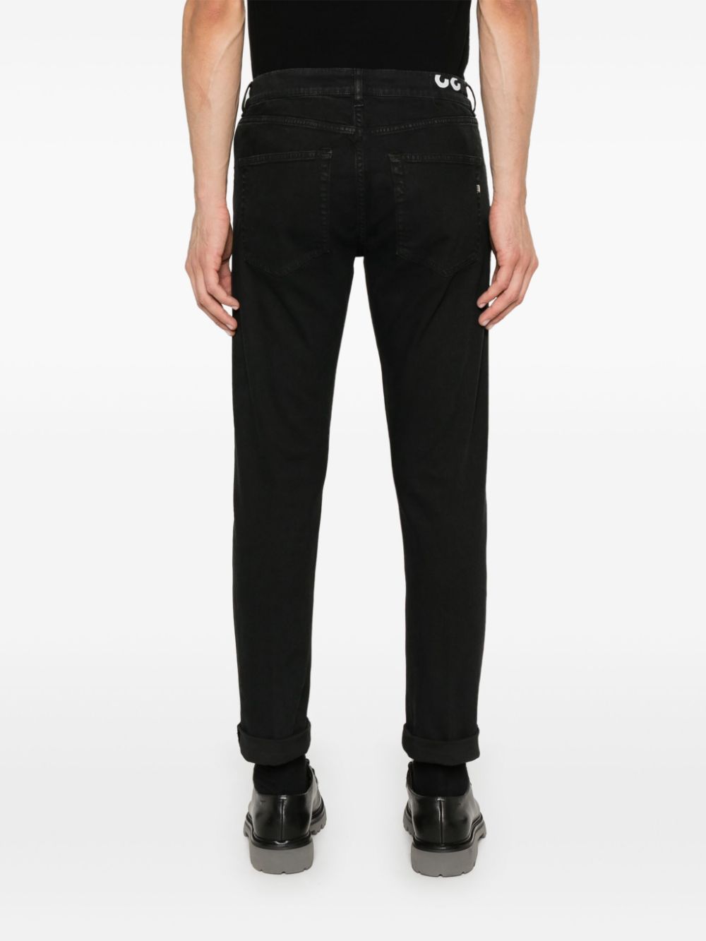 Shop Dondup Icon Trousers In Schwarz