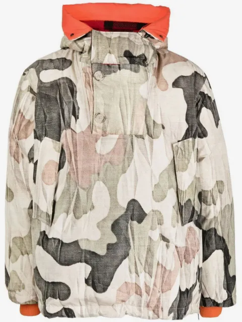 Woolrich chamarra reversible manga larga