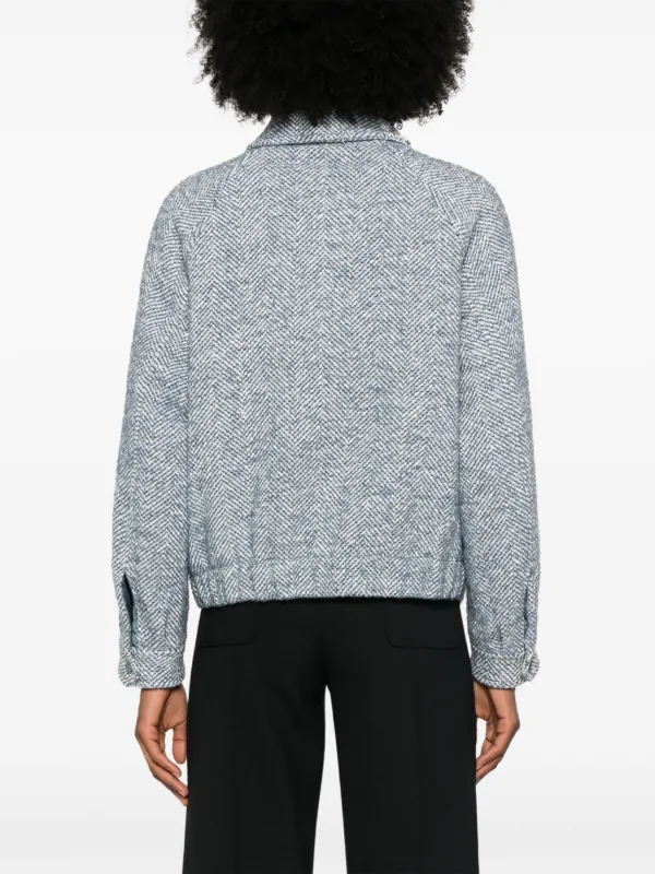 Woolrich ヘリンボーン ジャケット | ブルー | FARFETCH JP