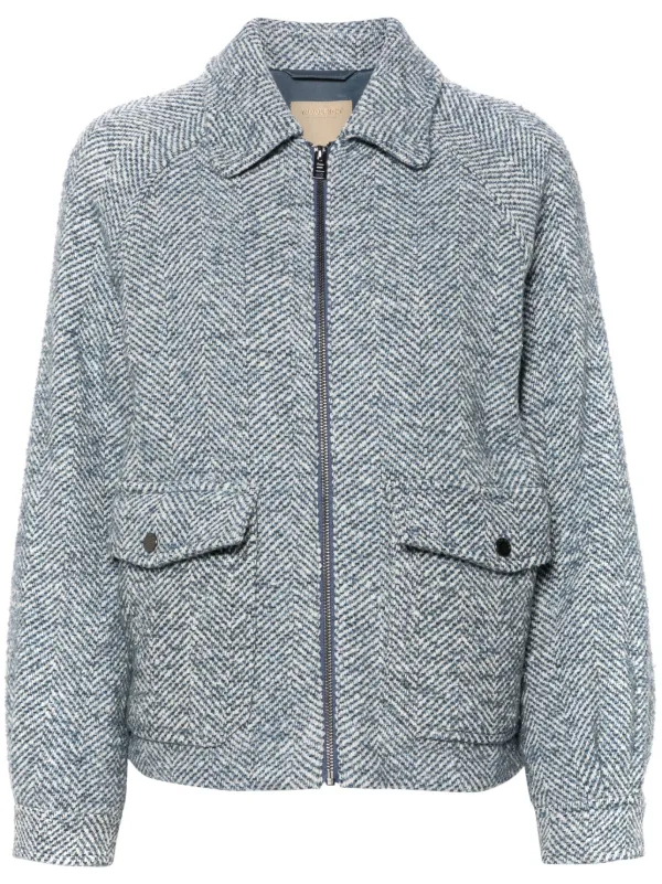 Woolrich ヘリンボーン ジャケット | ブルー | FARFETCH JP