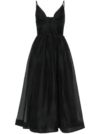 【Zimmermann】イラストレーション ベルベット ミニドレス Zimmermann Illustration Velvet Mini Dress in Black & Silver