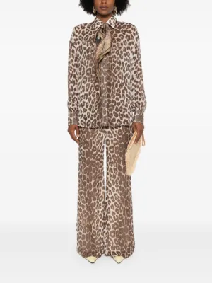 ZIMMERMANNリネン フレアパンツ ペイズリープリント【関税なし】 ZIMMERMANN リネン フレアパンツ ペイズリープリント | NET-A-PORTER
