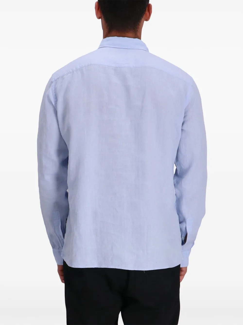 BOSS Overhemd met geborduurd logo Blauw
