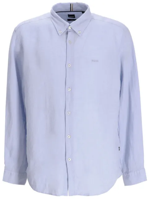 BOSS logo-embroidered shirt