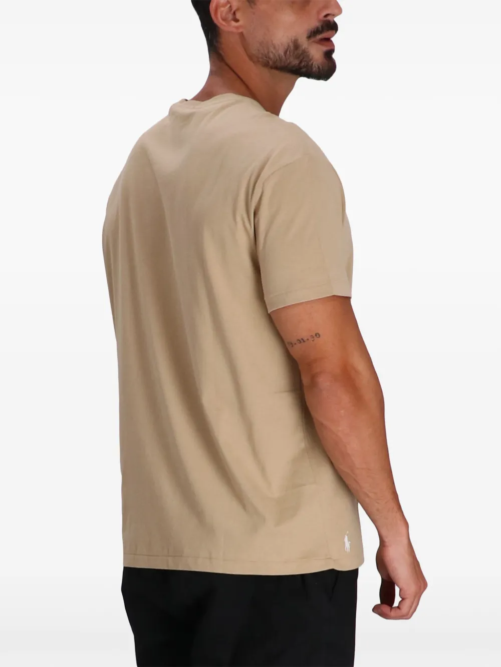 Polo Ralph Lauren T-shirt met geborduurd logo Beige