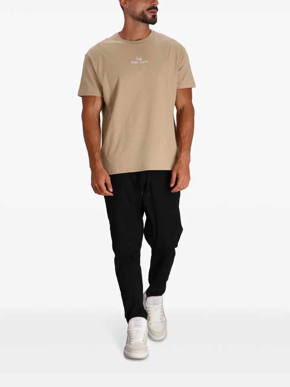 Polo Ralph Lauren T-shirt met geborduurd logo - Beige