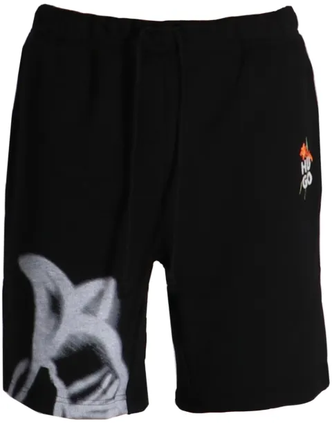 HUGO blomsterbroderet shorts