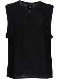 Y-3 waffle knit top - Black