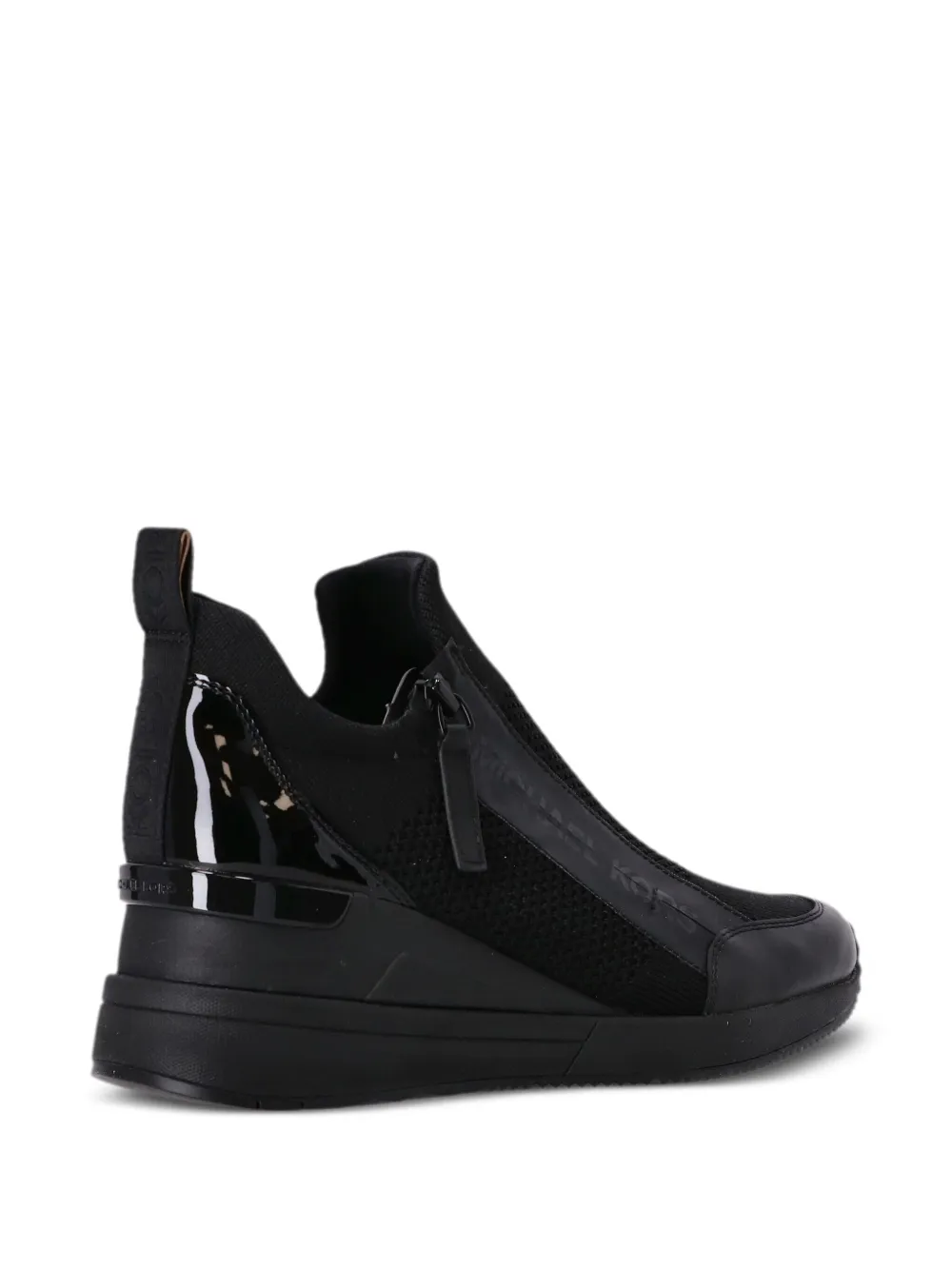 Michael Kors Willis Stretch Knit Trainer In Black