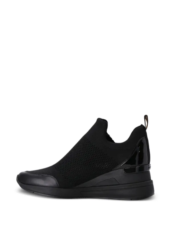 Michael Kors Willis Wedge Trainer Black FARFETCH UK