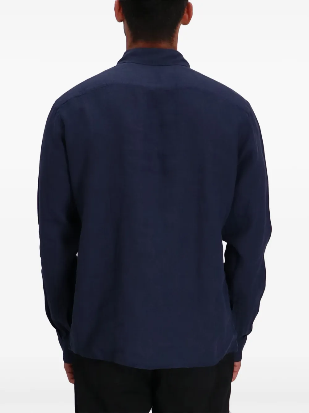 BOSS Overhemd met geborduurd logo Blauw
