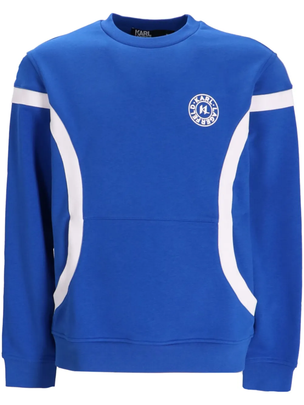 Karl Lagerfeld Sweater met logoprint Blauw