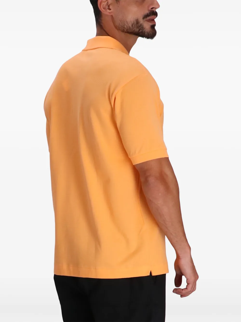 Lacoste Poloshirt met patch Oranje