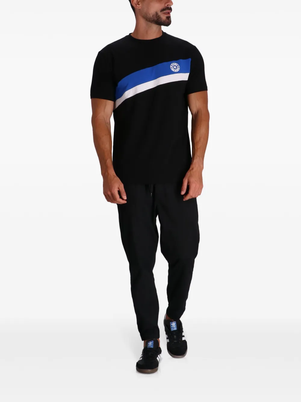 Karl Lagerfeld T-shirt met ronde hals - Zwart
