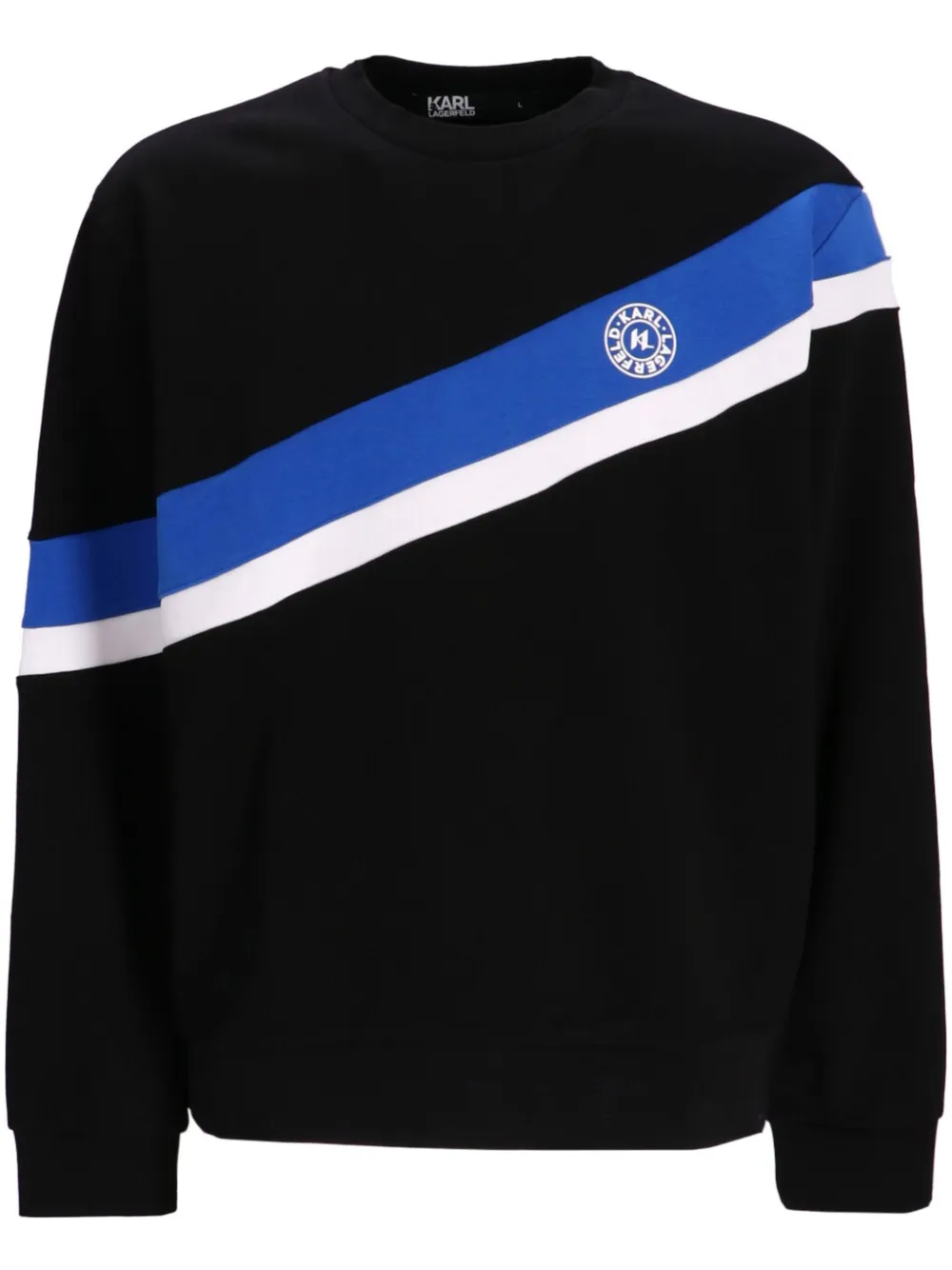 Karl Lagerfeld Sweater met ronde hals Zwart