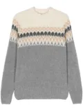 Fileria patterned-jacquard sweater - Grey