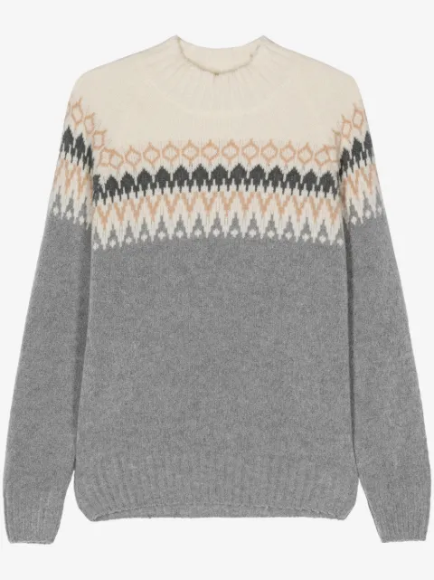 Fileria patterned-jacquard sweater