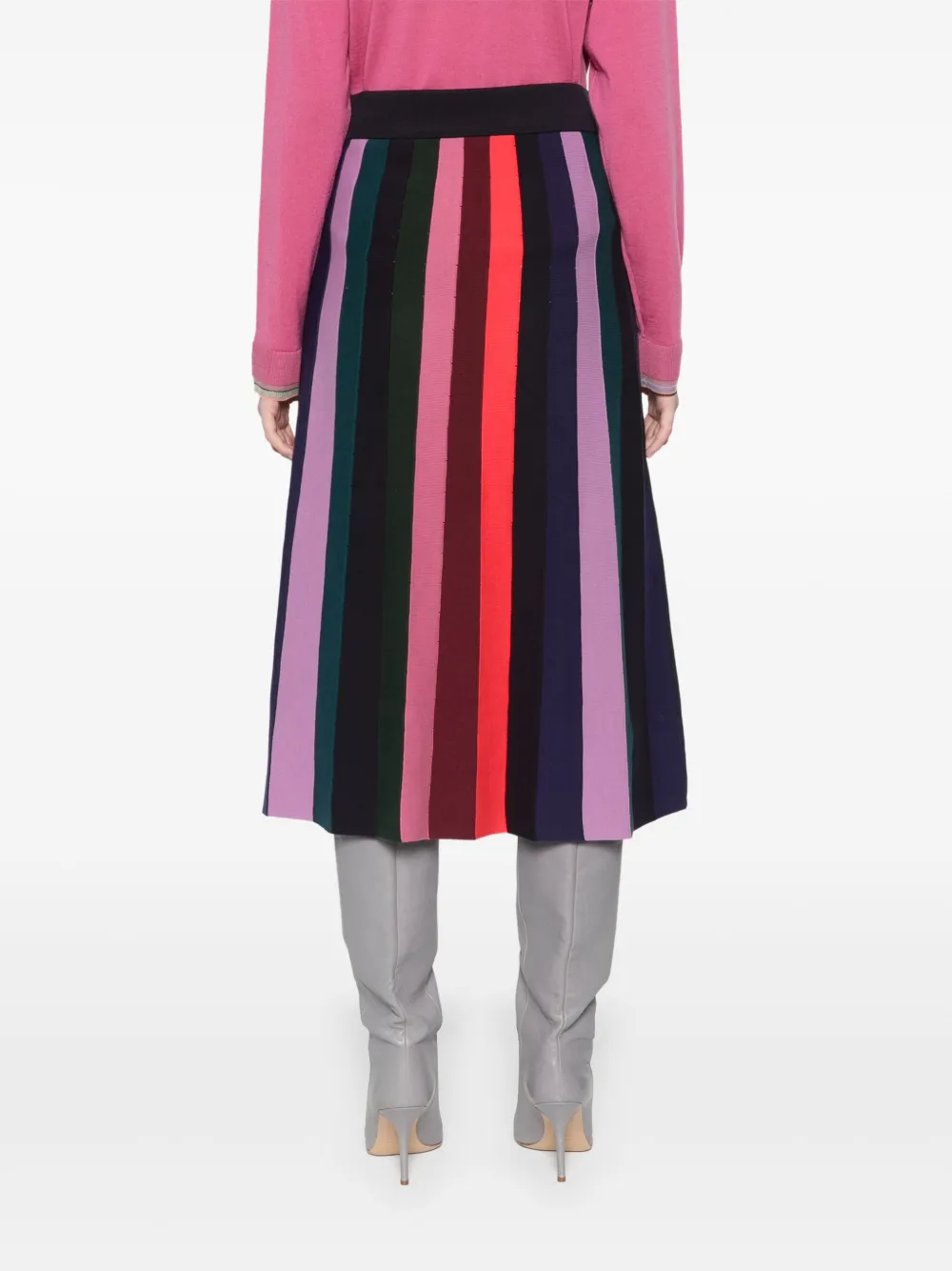 PS Paul Smith Gestreepte midi-rok Blauw