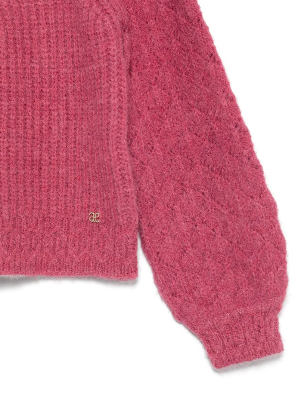 Shop Abel & Lula Shoulder-pads Sweater In Pink