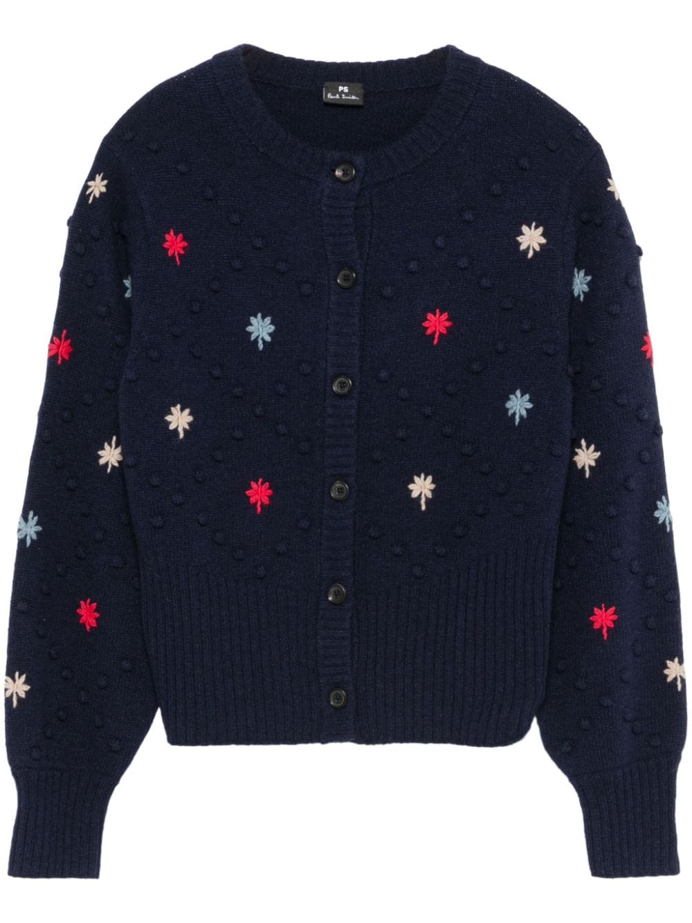 PS Paul Smith embroidered-motif cardigan - Blu