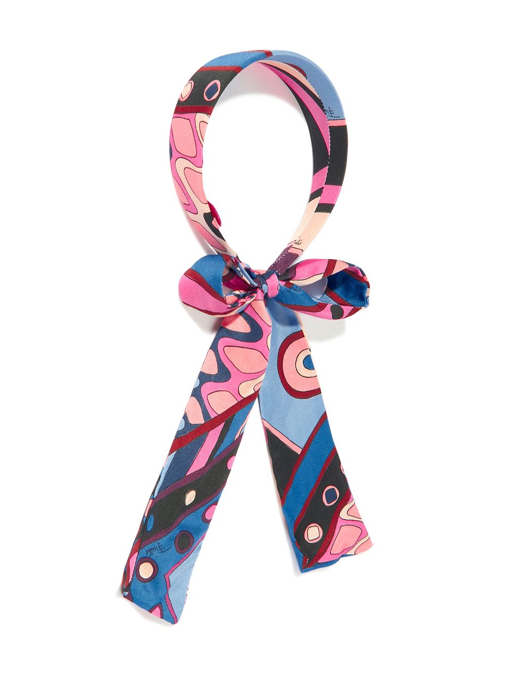 PUCCI Junior kaleidoscopic-print headband - Roze