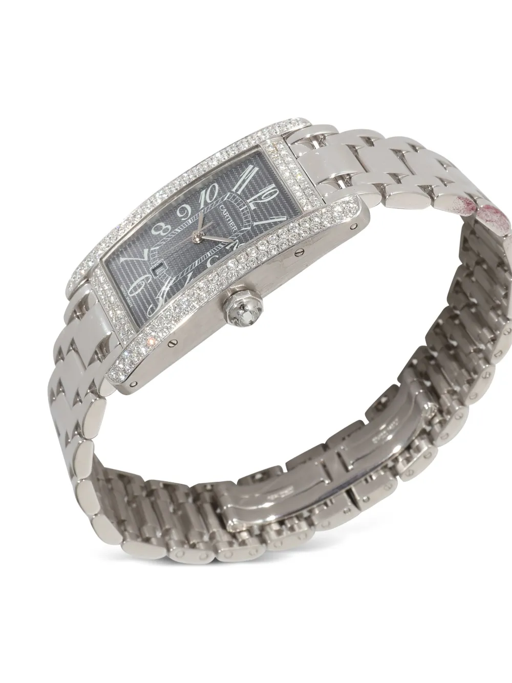 Pre-owned Cartier 2010-2019 Tank Américaine 22.6mm In Black