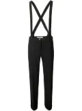 Alberto Biani suspender straight-leg trousers - Black