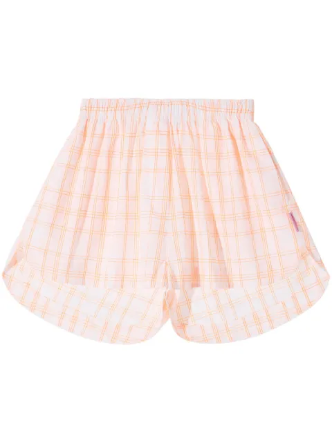 MONOCHROME bermudas con cuadros estampados
