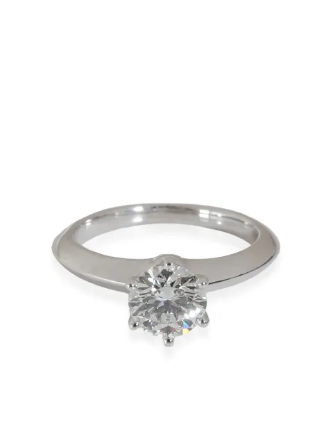 Tiffany & Co. Pre-Owned anillo en platino con diamante