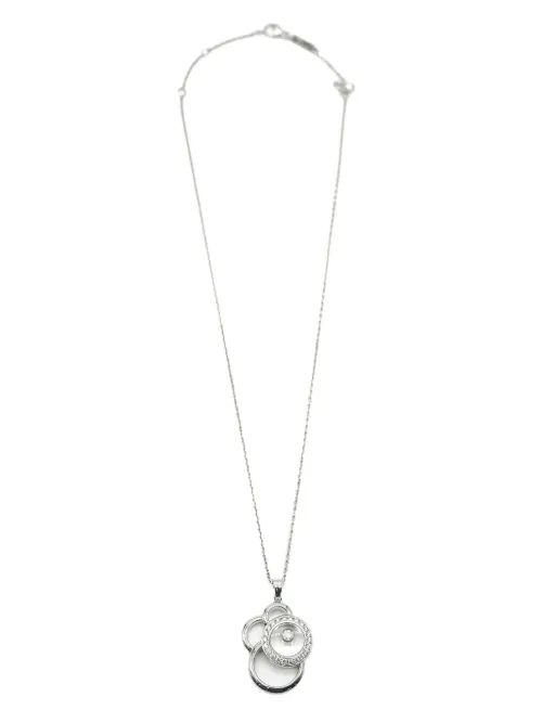 Collier Happy en or blanc 18ct pavé de diamants - Chopard Pre-Owned - Modalova