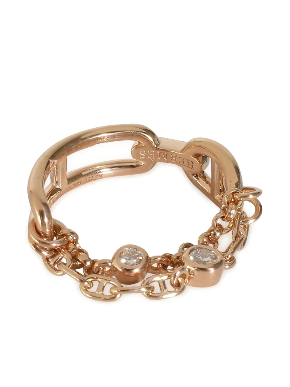 18kt Rose Gold Chaine D'ancre Ring