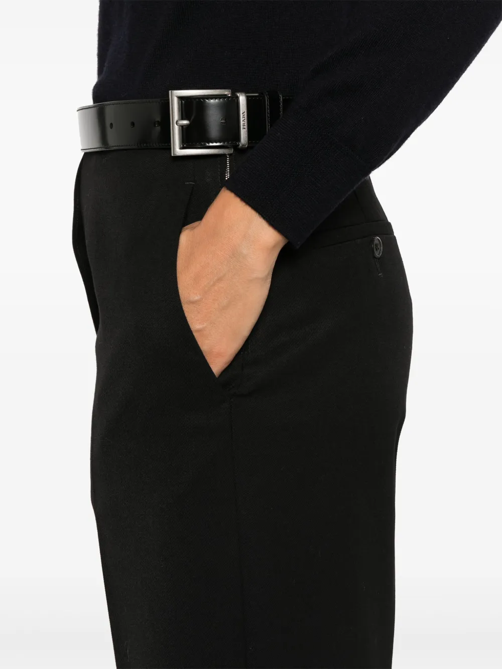 Prada Gabardine broek Zwart