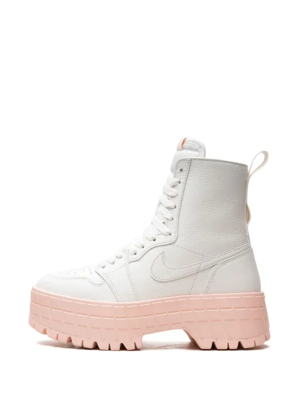 Jordan Air Jordan 1 Brooklyn Sneaker Boots | White | FARFETCH CA