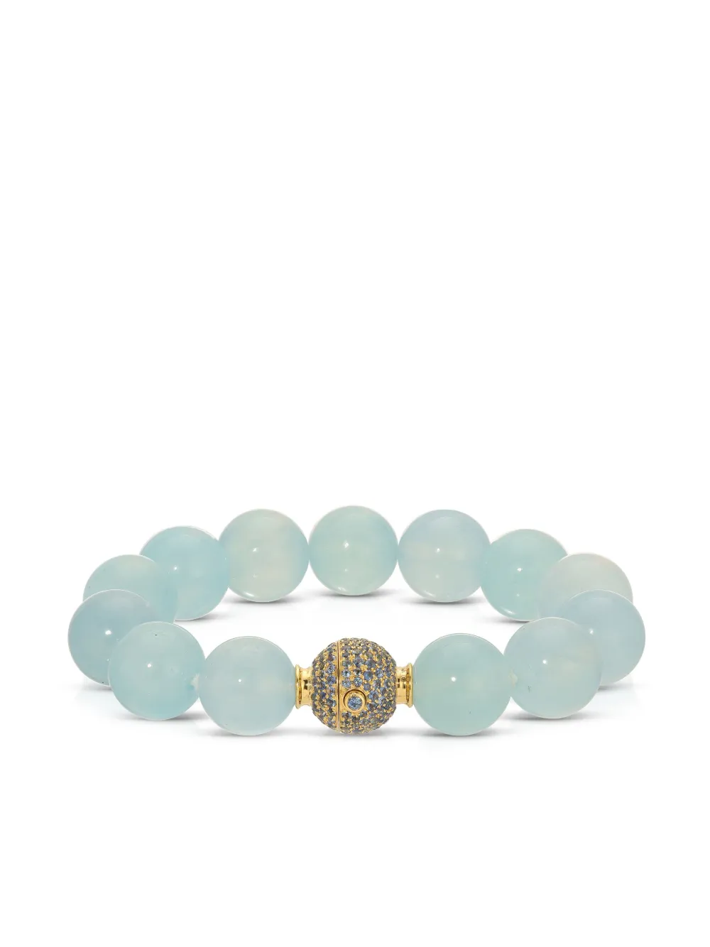 Octavia Elizabeth 18kt yellow gold aquamarine bracelet