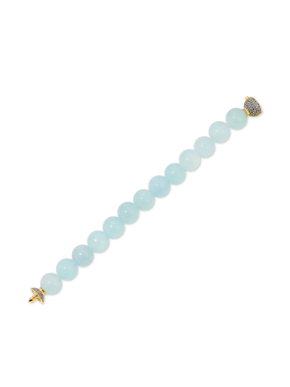 Octavia Elizabeth 18kt yellow gold aquamarine bracelet | Image 2