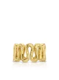 Octavia Elizabeth 18kt yellow gold swirl ring