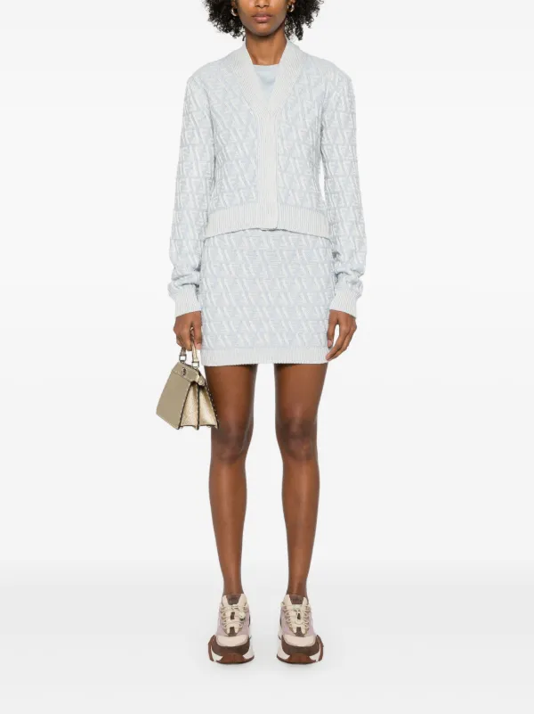 FENDI Float FF Mini Skirt Blue FARFETCH IE