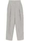 FENDI micro check trousers - Black