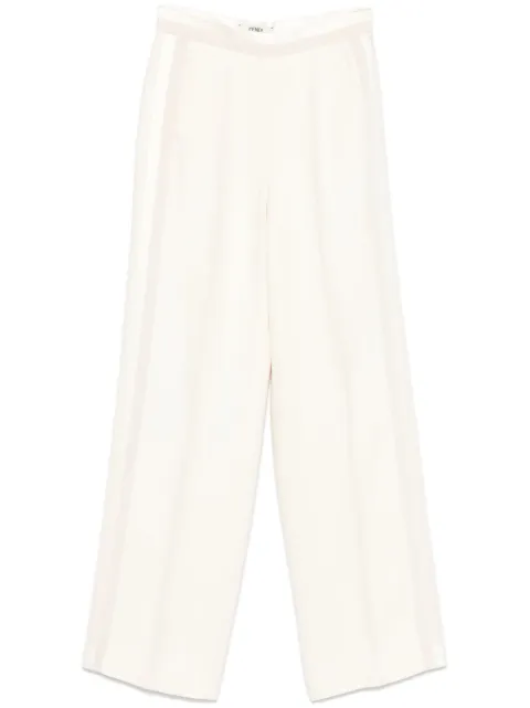 FENDI panelled wide-leg trousers