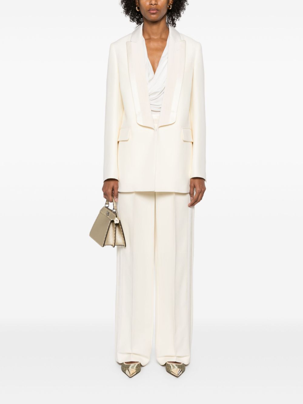 FENDI single-breasted blazer - Neutrals