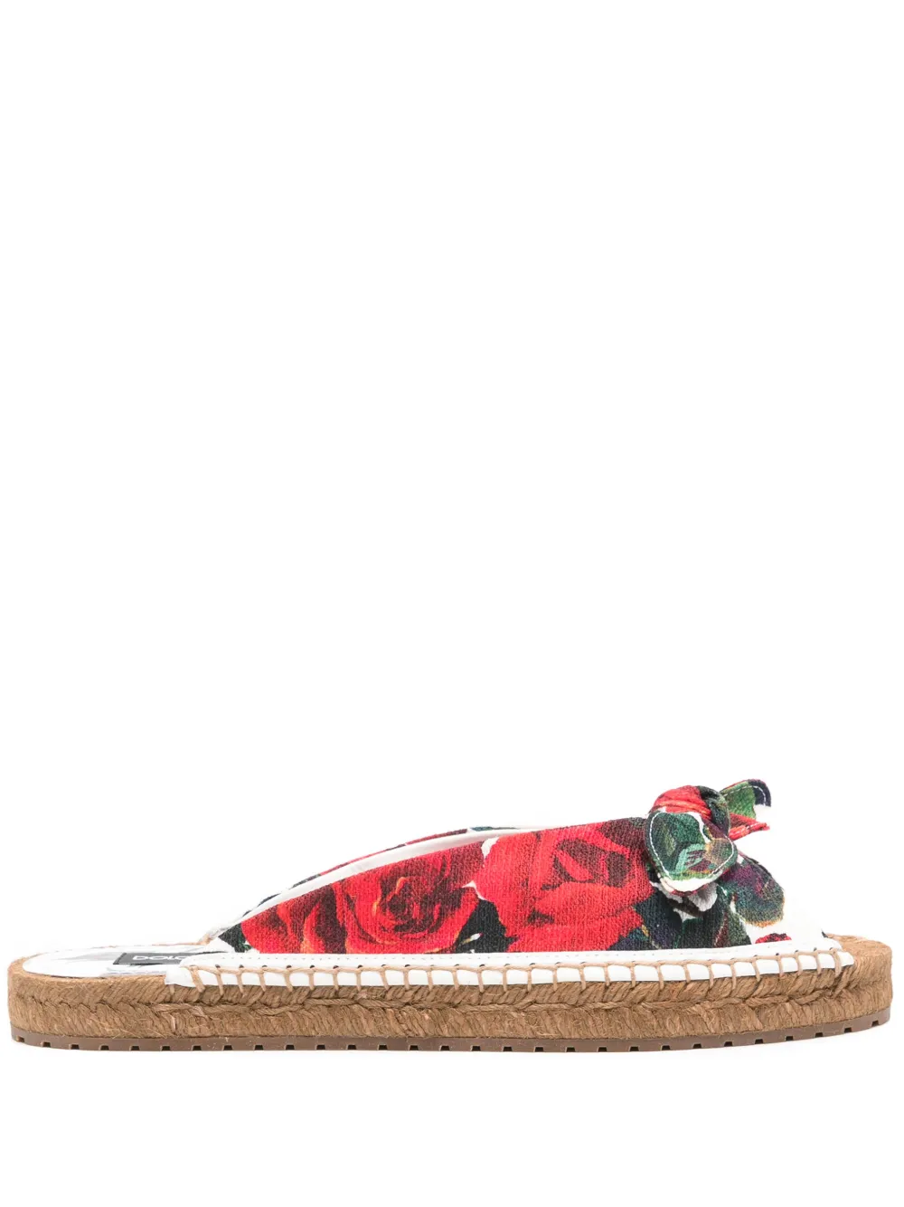 Dolce & Gabbana floral-print espadrilles White